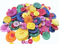** Mixed Autumn Buttons -  Bright Summer Craft Buttons - 1 Kilo Bag - ThreadandTrimmings