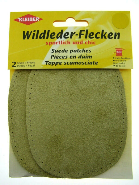 Sew On Suede Patches - Elbow Patches by KLEIBER - 100% Suede