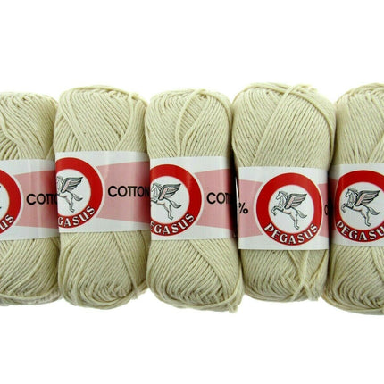 5 balls of ecru dish cloth cotton