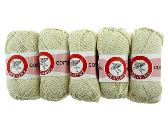 5 balls of ecru dish cloth cotton