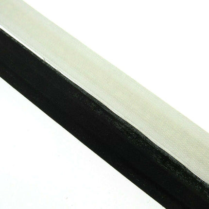 13mm COTTON COVERED BONING, - BLACK or WHITE TWILL - CENTRE PLACED - 20 METERS - ThreadandTrimmings