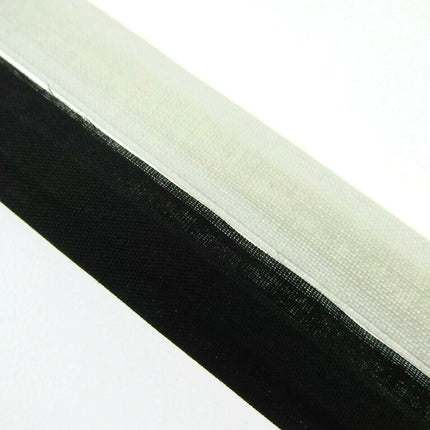 13mm COTTON COVERED BONING, - BLACK or WHITE TWILL - CENTRE PLACED - 20 METERS - ThreadandTrimmings