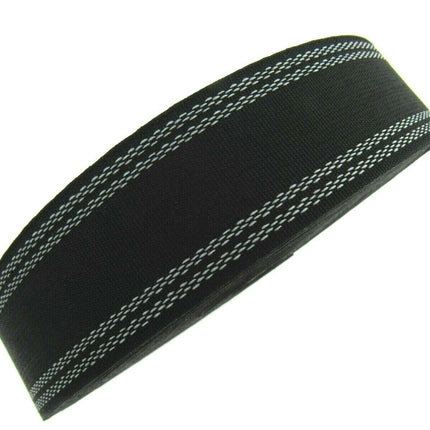 STRAIGHT WASHABLE PETERSHAM - WHOLE ROLL - BLACK or WHITE 25mm or 38mm - ThreadandTrimmings