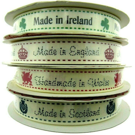 ** Bertie's Bows Grosgrain Ribbon Made in England /Scotland /Wales /Ireland 16mm - ThreadandTrimmings