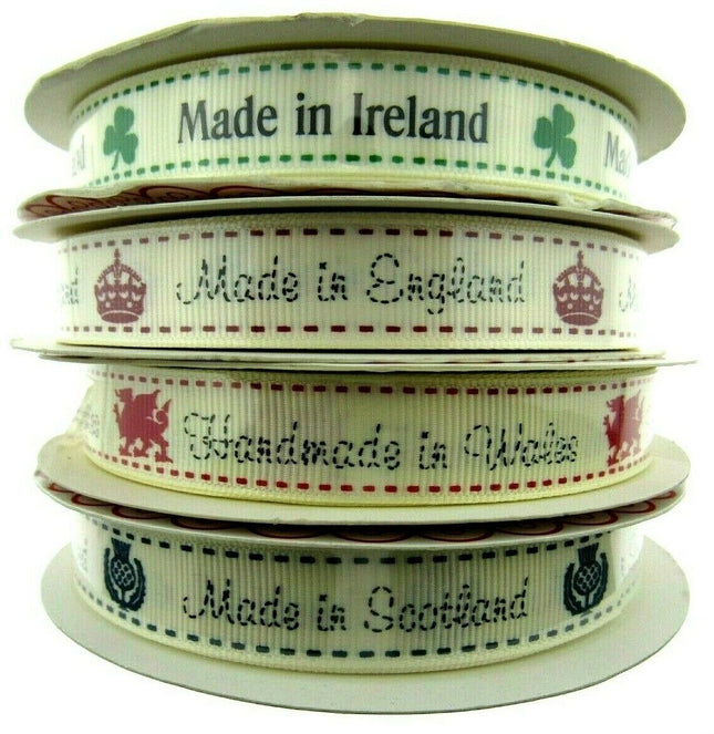 ** Bertie's Bows Grosgrain Ribbon Made in England /Scotland /Wales /Ireland 16mm - ThreadandTrimmings
