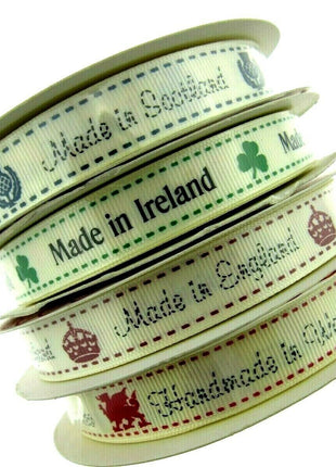 ** Bertie's Bows Grosgrain Ribbon Made in England /Scotland /Wales /Ireland 16mm - ThreadandTrimmings
