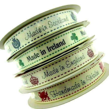 ** Bertie's Bows Grosgrain Ribbon Made in England /Scotland /Wales /Ireland 16mm - ThreadandTrimmings