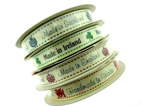 ** Bertie's Bows Grosgrain Ribbon Made in England /Scotland /Wales /Ireland 16mm - ThreadandTrimmings