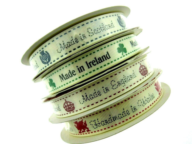 ** Bertie's Bows Grosgrain Ribbon Made in England /Scotland /Wales /Ireland 16mm - ThreadandTrimmings
