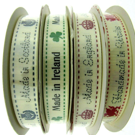 ** Bertie's Bows Grosgrain Ribbon Made in England /Scotland /Wales /Ireland 16mm - ThreadandTrimmings