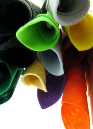 ** A4 SIZE ECO FELT CRAFT FABRIC - 9" x 12"  - MADE of RECYCLED BOTTLES - ThreadandTrimmings