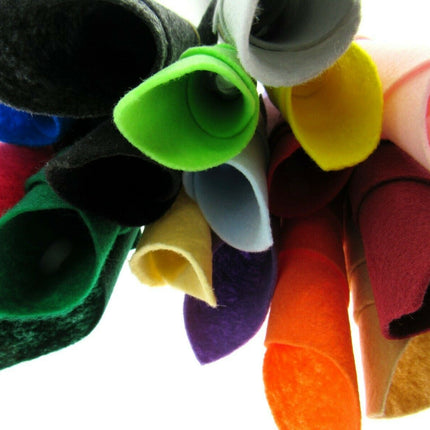 ** A4 SIZE ECO FELT CRAFT FABRIC - 9" x 12"  - MADE of RECYCLED BOTTLES - ThreadandTrimmings