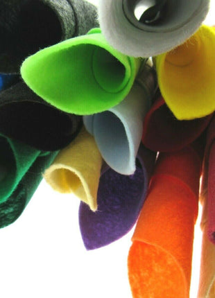 ** A4 SIZE ECO FELT CRAFT FABRIC - 9" x 12"  - MADE of RECYCLED BOTTLES - ThreadandTrimmings