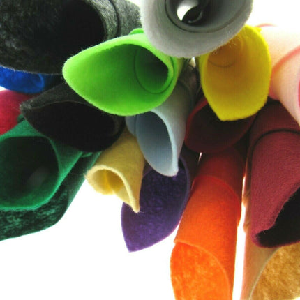 ** A4 SIZE ECO FELT CRAFT FABRIC - 9" x 12"  - MADE of RECYCLED BOTTLES - ThreadandTrimmings