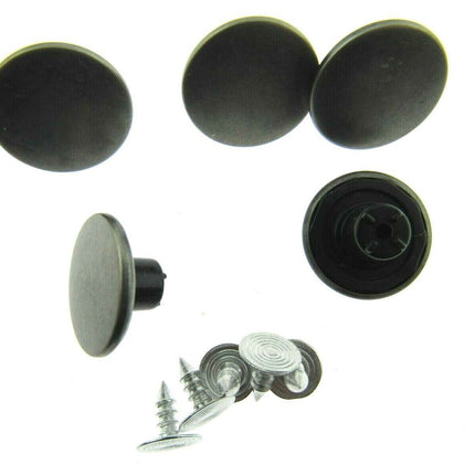 17mm no sew hammer home jean buttons in gunmetal 