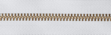 YKK BRASS METAL OPEN END ZIPPER #5 Zip CHAIN CHOOSE FROM 6 COLOURS & 11 SIZES - ThreadandTrimmings