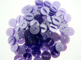 FISH EYE BUTTONS - POLYESTER - SOLID COLOURS - SIZE 30 (19mm - 3/4") - ThreadandTrimmings