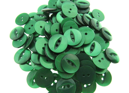 Round Fish Eye Buttons - Fisheye Baby Buttons - 14mm (9/16") - Size 22 - ThreadandTrimmings