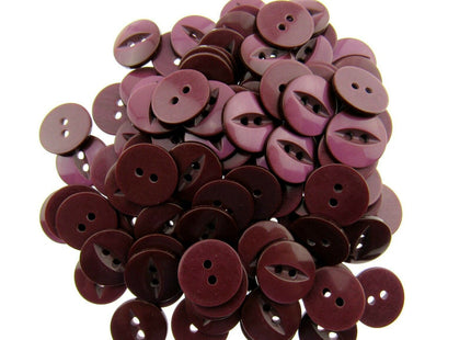 Round Fish Eye Buttons - Fisheye Baby Buttons - 14mm (9/16") - Size 22 - ThreadandTrimmings