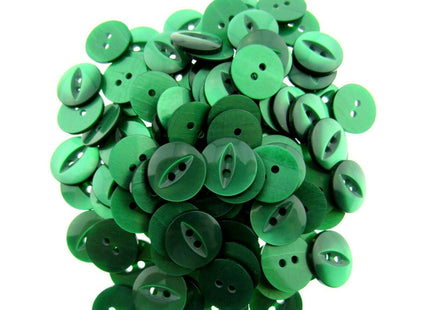 Round Fish Eye Buttons - Fisheye Baby Buttons - 14mm (9/16") - Size 22 - ThreadandTrimmings