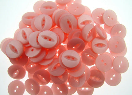 Round Fish Eye Buttons - Fisheye Baby Buttons - 14mm (9/16") - Size 22 - ThreadandTrimmings
