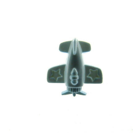 CHILDRENS AEROPLANE BUTTONS - APPROX 15mm - CHOOSE FROM 3 COLOURS - ThreadandTrimmings