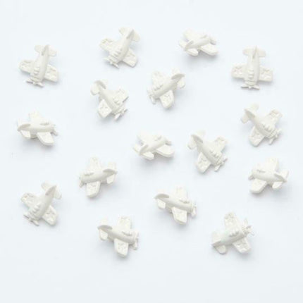 CHILDRENS AEROPLANE BUTTONS - APPROX 15mm - CHOOSE FROM 3 COLOURS - ThreadandTrimmings