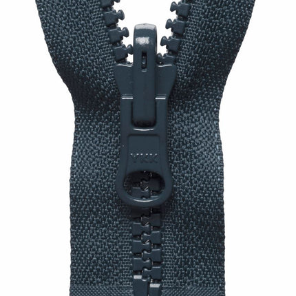 YKK REVERSIBLE FLIP OVER PLASTIC OPEN END ZIPPER #5 ZIP CHAIN 6 COLOURS/ 3 SIZES - ThreadandTrimmings