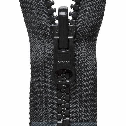 YKK REVERSIBLE FLIP OVER PLASTIC OPEN END ZIPPER #5 ZIP CHAIN 6 COLOURS/ 3 SIZES - ThreadandTrimmings