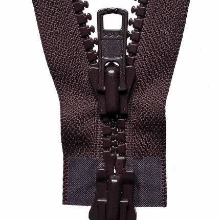 YKK VISLON HEAVY TWO WAY PLASTIC OPEN END ZIPPER #8 ZIP CHAIN 6 COLOURS/ 4 SIZES - ThreadandTrimmings