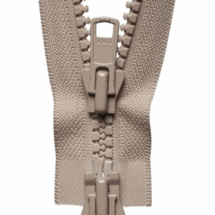 YKK VISLON HEAVY TWO WAY PLASTIC OPEN END ZIPPER #8 ZIP CHAIN 6 COLOURS/ 4 SIZES - ThreadandTrimmings