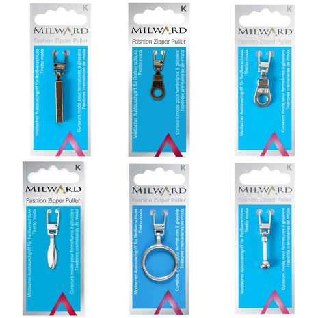 ZIPPER PULLERS by MILWARD FASHIONS (A COATS COMPANY) - ThreadandTrimmings