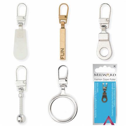 ZIPPER PULLERS by MILWARD FASHIONS (A COATS COMPANY) - ThreadandTrimmings