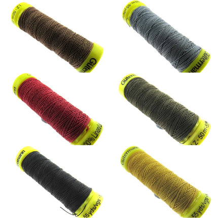 5 x 50m GUTERMANN STRONG LINEN THREAD - WHOLE BOX of FIVE REELS - ThreadandTrimmings