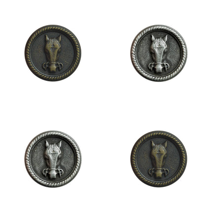Horse Buttons on a white background