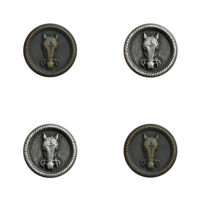 Horse Buttons on a white background