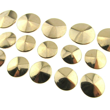 ROSE GOLD METAL BEVELED BUTTONS - 15mm & 20mm B501 - ThreadandTrimmings