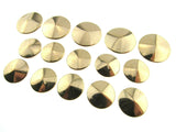 ROSE GOLD METAL BEVELED BUTTONS - 15mm & 20mm B501 - ThreadandTrimmings