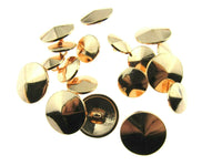 ROSE GOLD METAL BEVELED BUTTONS - 15mm & 20mm B501 - ThreadandTrimmings