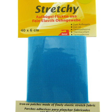 ** IRON-ON ELASTICATED STRETCHY PATCHES KLEIBER- (40cm x 6cm) - 100% POLYESTER - ThreadandTrimmings