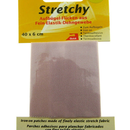 ** IRON-ON ELASTICATED STRETCHY PATCHES KLEIBER- (40cm x 6cm) - 100% POLYESTER - ThreadandTrimmings
