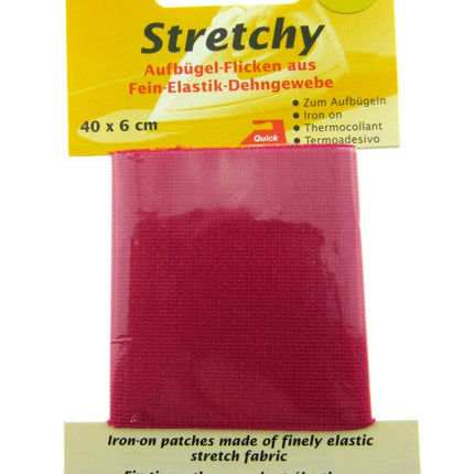 ** IRON-ON ELASTICATED STRETCHY PATCHES KLEIBER- (40cm x 6cm) - 100% POLYESTER - ThreadandTrimmings