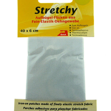 ** IRON-ON ELASTICATED STRETCHY PATCHES KLEIBER- (40cm x 6cm) - 100% POLYESTER - ThreadandTrimmings