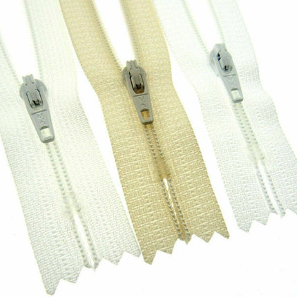 YKK Nylon Zips Closed End Skirt Zips 8" 9" 10" Choose From 32 Colours - Autolock - ThreadandTrimmings