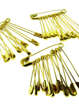 Safety Pins Assorted Yellow Daily  in Bunches of 12 - DSPBA