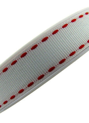 Grosgrain with Woven and Contrasting Stitched Edge 3m x 16mm - ThreadandTrimmings