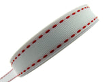Grosgrain with Woven and Contrasting Stitched Edge 3m x 16mm