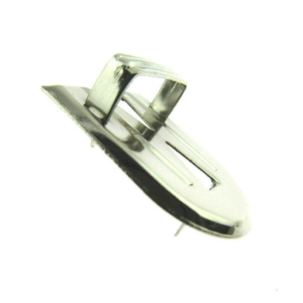 Chrome Tuck Locks & Clasps for Handbag, Purse or Briefcase Making - Size 26mm - ThreadandTrimmings