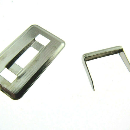 Chrome Tuck Locks & Clasps for Handbag, Purse or Briefcase Making - Size 26mm - ThreadandTrimmings