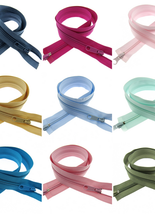26" NYLON OPEN END 2-WAY (TWO WAY) NYLON ZIP - No 5 CHAIN - 19 COLOURS AVAILABLE - ThreadandTrimmings